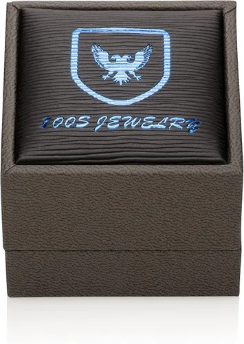 Miniatura 6 de 100S JEWELRY Anillos de tungsteno de oro de 14 quilates para hombre, barril de whisky y ópalo verde, alianza de compromiso de boda tamaño 6-16