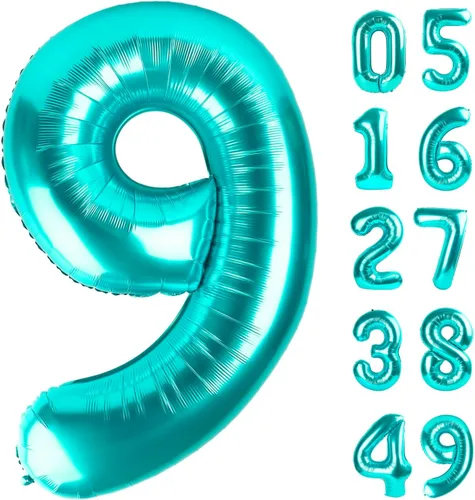 Miniatura 331 de Globo de cumpleaños número 4 dorado de 40 pulgadas, globos gigantes del número cuatro 14 24 34 40 44 2024, globos grandes de lámina de mylar para Oro