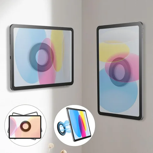 Miniatura 7 de Nillkin Soporte magnético de pared para tablet y soporte para dormitorio, asiento trasero de automóvil, reposacabezas para iPad de automóvil, Negro
