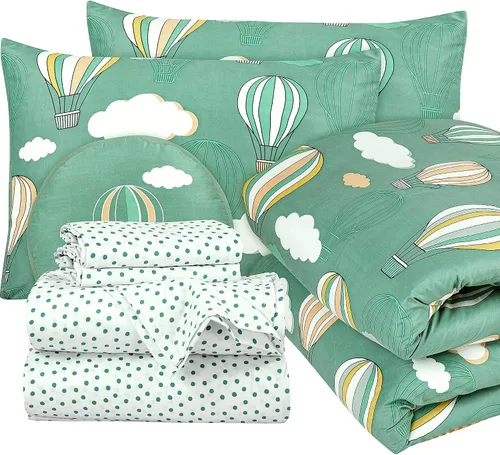 ROYALE LINENS BIAB - Juego de ropa de cama estampada, 100% microfibra ultrasuave, 1 edredón y 1 funda de almohada estándar, tamaño Twin XL, ropa de