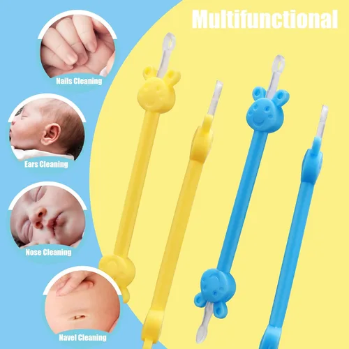 Miniatura 5 de Limpiador de nariz para bebé, paquete de 2 recogedores de mocos de silicona sin BPA, herramienta de eliminación de nariz y cerumen para recién