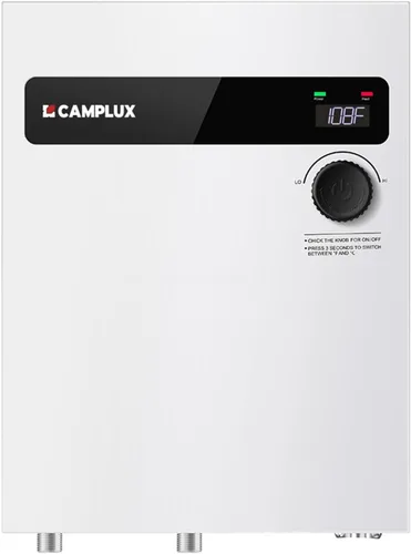 Miniatura 13 de CAMPLUX - Calentador de agua eléctrico sin tanque, 8 kW a 240 voltios, calentador de agua caliente instantáneo bajo demanda para punto de uso