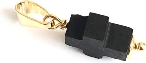 Miniatura 5 de Colgantes de protección de piedra de cruz de Azabache para cadenas Dije Mal de Ojo