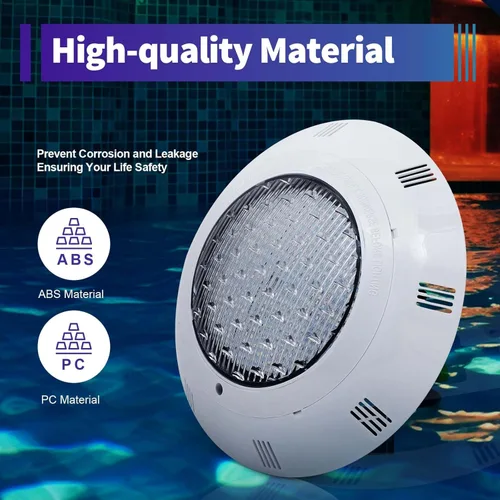 Miniatura 7 de Luz de Piscina de 12V 45W, Luces LED Subacuáticas de Cambio de Color RGB IP68 con Control Remoto (45W)