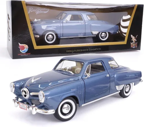 Miniatura 24 de 1948 Tucker Torpedo Escala 1/18 Modelo de Metal Fundido a Presión Premium Colección Clásica Vintage de Aleación de Coches con Vitrina, para Hombres