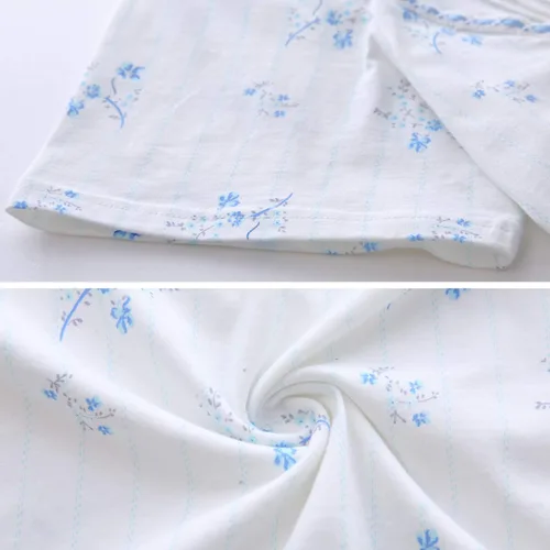 Miniatura 7 de Keyocean - Camisón de algodón para mujer, suave, cómodo, ligero, manga corta, vestido de casa, ropa de dormir, ropa de sala para verano.
