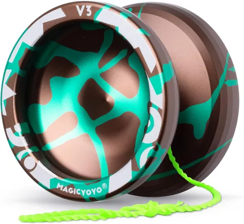Miniatura 14 de MAGICYOYO Yoyos responsivos para niños principiantes, paquete de 2 Pro Yoyo, truco de doble función, Yoyo V3 + Yoyo K2 de cristal con 12 cuerdas