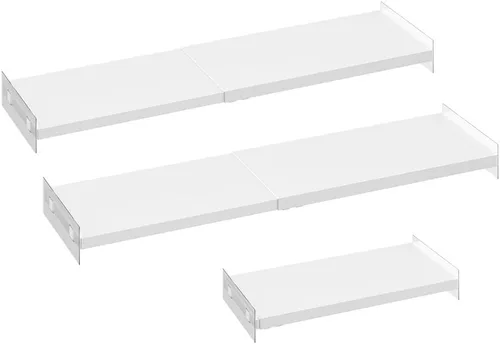 Miniatura 10 de Estantes organizadores de armario, estantes de tensión expandibles, estante de almacenamiento, estante de almacenamiento de metal resistente