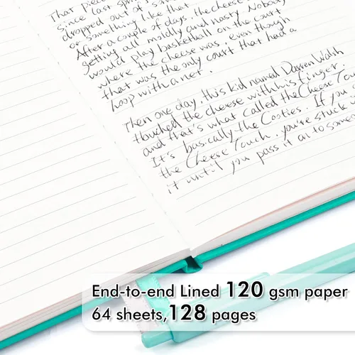 Miniatura 3 de feela Paquete de 3 Cuadernos Diarios a Granel, Cuaderno de Tapa Dura Clásico con Rayas Rayado Diarios con Soporte para Bolígrafo para Mujeres Niñas