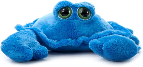Miniatura 2 de The Petting Zoo Animal de peluche de cangrejo, regalos para niños, animales del océano de ojo brillante, juguete de peluche de cangrejo azul de 9