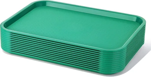 Miniatura 9 de New Star Foodservice Bandeja de comida rápida, juego de 12 (azul, 12 x 16 pulgadas)