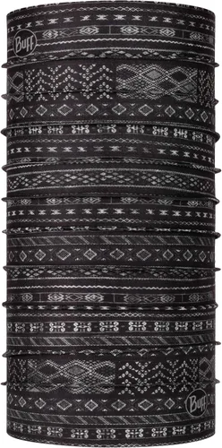 Miniatura 10 de BUFF CoolNet UV Polaina para el cuello, Protección solar UPF 50, Transpirable, Versátil, Mascarilla de secado rápido, Negro y Azul, Talla para Sun