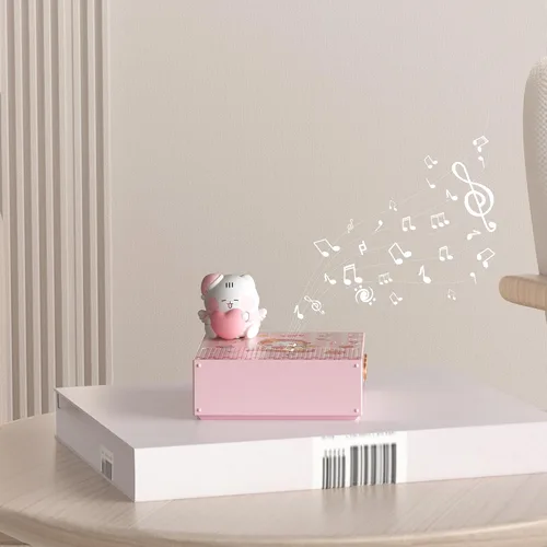 Miniatura 3 de ICARER - Altavoz pequeño inalámbrico, altavoz Bluetooth de animales Kawaii con tiempo de reproducción de 20 horas y tarjeta TF, caja de música