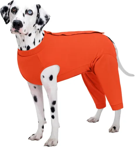 Miniatura 18 de Kuoser Traje de Cirugía para Perro Hembra Esterilización Macho Castración, Manga de Pierna de Perro para Dejar de Lamer Enterizo Suave para Perro