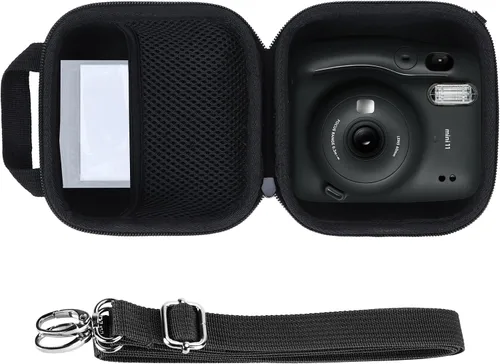 Miniatura 10 de Lebakort Funda de almacenamiento compatible con cámara instantánea Fujifilm Instax Mini 12/11 (funda rosa rubor)