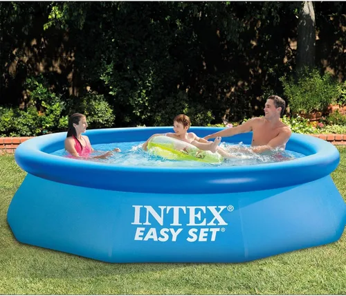 Miniatura 6 de Intex 28120EH Piscina inflable de fácil montaje: 10 pies x 30 pulgadas, material resistente a pinchazos, inflado rápido, capacidad de 1018 galones