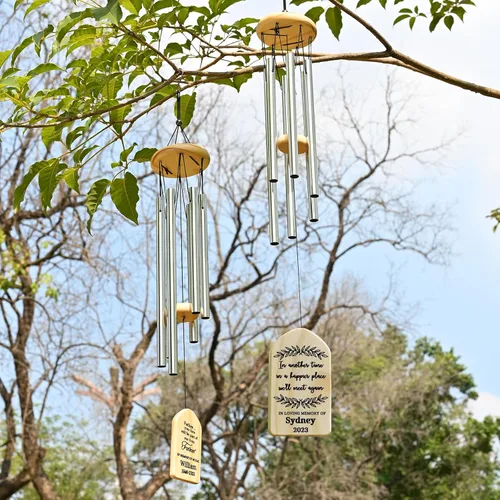 Miniatura 3 de Campanillas de viento conmemorativas para la pérdida de la madre, regalo de condolencias en memoria de mamá