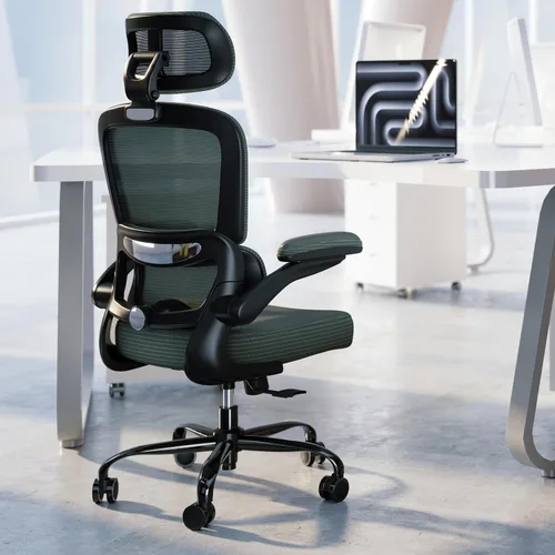 Miniatura 15 de TRALT Silla Ergonómica de Oficina - Silla de Escritorio con Reposacabezas Ajustable Soporte Lumbar Silla de Computadora - Silla Cómoda de Malla