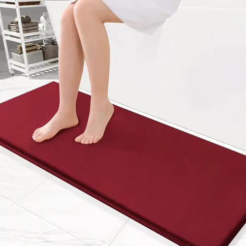 Miniatura 113 de Smiry Tapetes de Baño de Espuma Viscoelástica 36 x 24 pulgadas, Tapetes de Baño Extra Suaves y Absorbentes, Alfombra Antideslizante Lavable