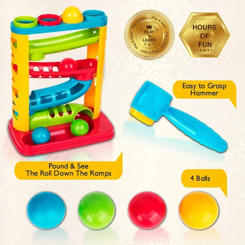 Miniatura 3 de Súper durable "Pound A Ball" de Playkidz, una gran diversión para los niños pequeños