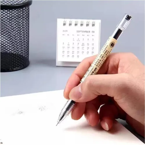 Miniatura 2 de BEMLP Bolígrafo de tinta de gel de punta extra fina de 0.014 in, color negro, para oficina japonesa, escuela, papelería, suministro, 12