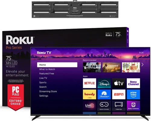 Miniatura 23 de Roku Smart TV 2025 – Serie Pro de 55 pulgadas, TV Mini-LED – RokuTV con Control Remoto por Voz Retroiluminado Pro – Televisión 4K QLED de Pantalla