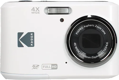 Miniatura 2 de Kodak PIXPRO FZ45 - Cámara digital (blanco) Sensor de 16 MP, zoom óptico 4X, lente gran angular de 1.063 in y video Full HD Ideal para viajes