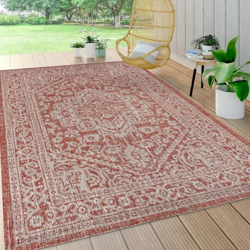 Miniatura 44 de Eyely BMS101D-28 - Alfombra de pasillo con textura de medallón de Santa Mónica Slesi, para interiores y exteriores, estilo costero, bohemio, Gris