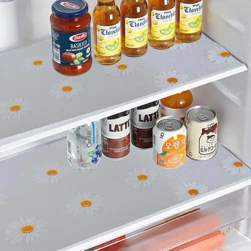Miniatura 2 de Forro de estante Daisy para armarios de cocina – Revestimiento no adhesivo, antideslizante para cajones y refrigerador – Alfombrilla de gabinete