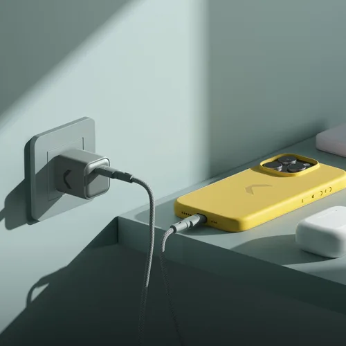 Miniatura 3 de CLEMM Core 35W Adaptador de corriente de carga rápida para iPhone 17/16/15/14/13/12/11/X, Galaxy S24 Ultra/S23 y más - GaN, PD 3.0, PPS, USB-C × 1