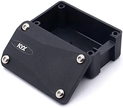 KYX Caja de recepción de plástico duro de carreras, accesorios para 1/10 RC Crawler Car Axial SCX10 II 90046 Wraith D90 Traxxas TRX4 TRX-4