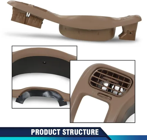 Miniatura 7 de PIT66 Bisel del Tablero de Instrumentos Cluster Bisel del Tablero Trim, Compatible con Chevy Blazer S10 GMC Jimmy Sonoma 1998 1999 2000 2001 2002