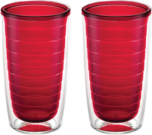 Miniatura 24 de Tervis - Vaso de viaje de mesa transparente y colorido Bayou View Collection fabricado en Estados Unidos, taza de viaje de doble pared con Surtido