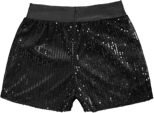 Miniatura 5 de XUNZOO Pantalones cortos de baile de lentejuelas con purpurina para niños y niñas, pantalones cortos de ballet jazz danza yoga gimnasia pantalones