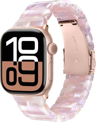 Miniatura 43 de V-MORO - Correas de resina compatibles con Apple Watch Series 11/10/9/8/7 y SE/6/5/4/3/2/1/SE3 de 1.49, 1.57, 1.61, 1.65 pulgadas, correa ligera