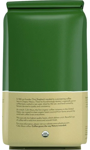 Miniatura 4 de Café Altura - Café orgánico en grano entero, expreso, bolsa de 5 libras