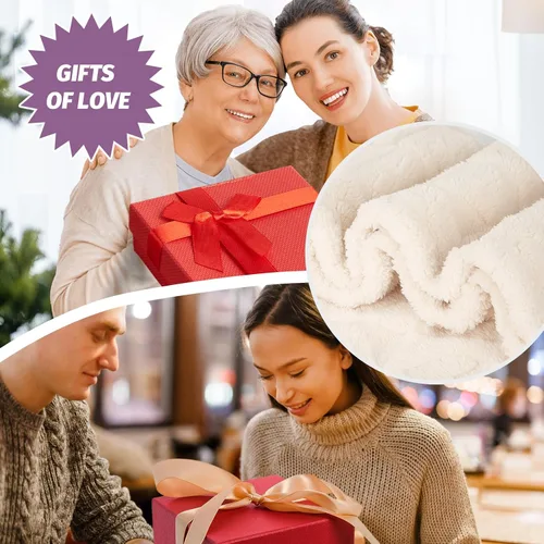 Miniatura 2 de MACEVIA Mantas Decorativas de Corazón para Mujeres, Manta de Amor con Corazones para Ella, Esposa, Novia, Mamá, Manta de Vellón Súper Suave y Cálida