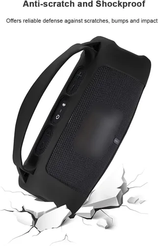 Miniatura 2 de Funda de silicona para altavoz Bluetooth portátil JBL Charge 5 Wi-Fi/Charge 5, funda protectora con asa y correa para el hombro, accesorios