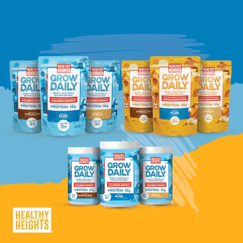 Miniatura 7 de Healthy Heights Grow Daily Kids - Mezcla de bebida proteica (liso) - Batido alto en proteínas para niños de 10 años, 21.6 onzas