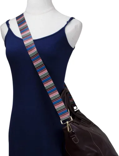 Miniatura 2 de ZANQANO - Correa de repuesto para bolsa bandolero, ajustable, estilo guitarra, multicolor