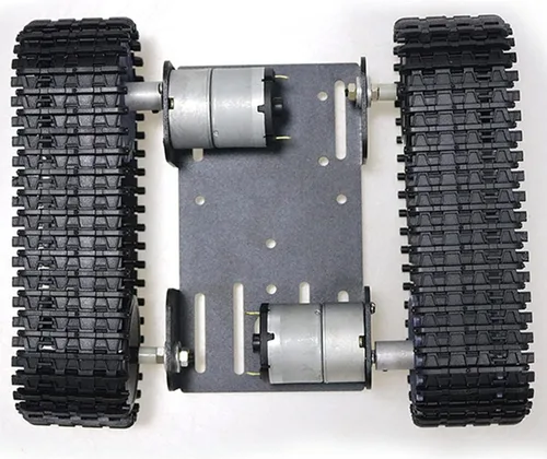 Miniatura 8 de SmaringWing Kit profesional de plataforma de coche con 2 motores de CC de alto par, modelo eduaccional Caterpillar Robotic Crawler Sciences