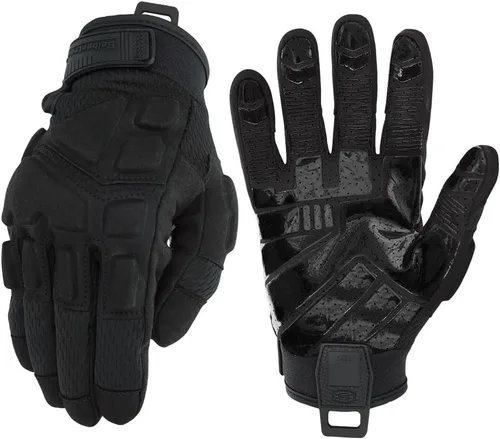 Miniatura 9 de Seibertron Guantes S.O.L.A.G para deportes al aire libre resistentes al agua con dedo completo y pantalla táctil, para adultos y jóvenes Negro-1/2