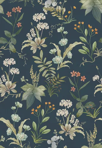 Miniatura 11 de Simon&Siff - Papel tapiz vintage despegar y pegar beige floral papel adhesivo flores silvestres botánico removible amigable para inquilinos 17,3