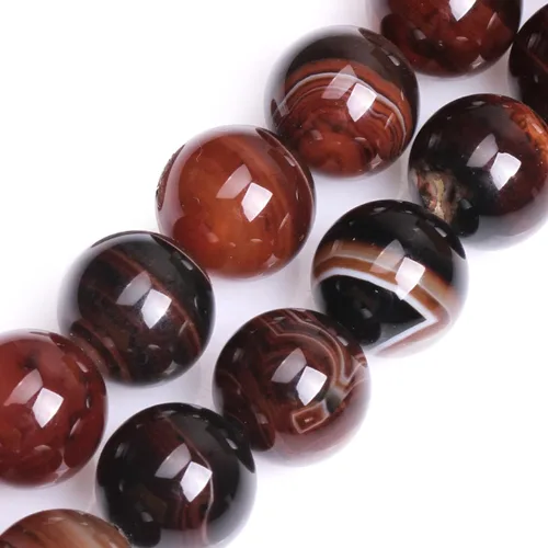 Miniatura 102 de GEM-Inside Cuentas sueltas de amatista natural de 14 mm, gemas de cristal redondo, piedra de energía para hacer joyas, 15 pulgadas Amatista oscura