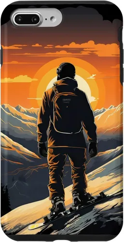 Miniatura 12 de Snowboarding Snowboard Snowboarder Mountain Sunset Case for iPhone 17