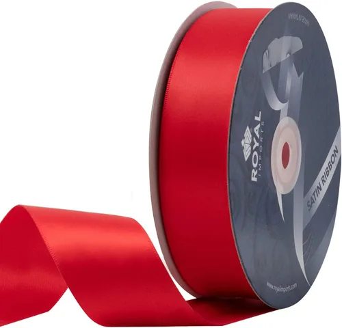 Miniatura 9 de Royal Imports Cinta de tela de satén de doble cara (1 pulgada) para envolver regalos, hacer lazos, decoración del cabello, vacaciones, bodas