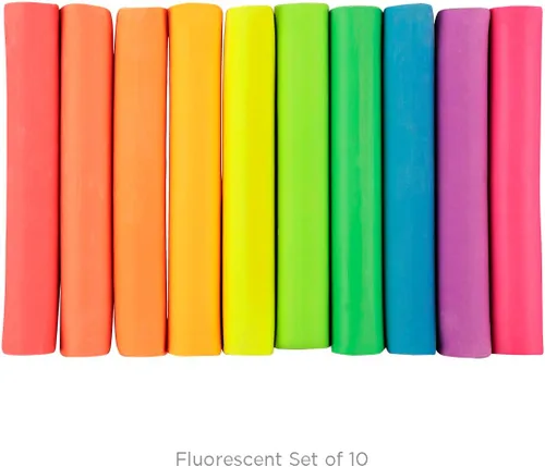 Miniatura 7 de Soho Urban Artist Juego de 10 colores pastel suaves fluorescentes brillantes, palitos pastel vibrantes para arte, dibujo, mezcla, capas y sombreado