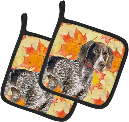 Miniatura 281 de Caroline's Treasures BB9655PTHD - Juego de soportes para ollas de cocina resistentes al calor, almohadillas calientes para horno, 7 1/2 x 7 1/2