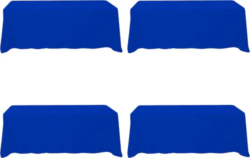 Miniatura 46 de BRILLMAX 6 Pack de Manteles Azul Marino para Mesas Rectangulares de 8 Pies 90 x 156 Pulgadas - 8 pies Mantel Rectangular a Granel de Lino