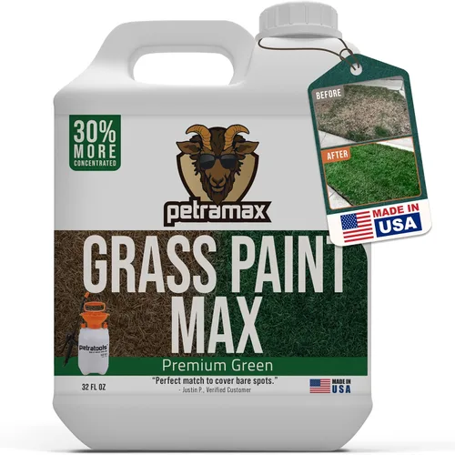 Pintura de Césped PetraMax Max para Césped - Mantiene el Césped Verde Perfecto, Aerosol para Césped y Arbustos, Aerosol Verde, Pintura para Usar con
